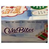 Cake Bites Christmas Cakebites - 4 Grab & Go Packs per Box (8 oz) - 4 Boxes