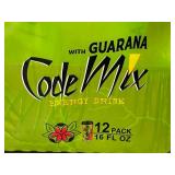 Code Mix Energy Drink with Guarana 12-Pack 16oz Cans, Best By 05/07/2025