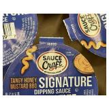 Sauce Craft Signature Tangy Honey Mustard BBQ Dipping Sauce Cups - 96x Bulk Box