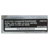 Strongway Electric Chainsaw Sharpener with Hydraulic Assist, 120V, 1/4in. to 3/4in. Pitch, 3400 RPM #57522 see description