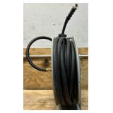 Klutch Auto-Rewind Air Hose Reel with 1/2in. x 50ft. Rubber Hose, 300 PSI #73429 Msrp $149.99 see description