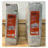 Ironton Lot of 2- 10ft. x 20ft. Outdoor Canopy Tent Enclosure Kit, White #5854937 (This is Not a Canopy)