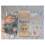 Pop Mart Labubu Have A Seat Plush Gray Bunny Monster Figure w/ Box