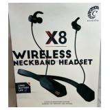 X8 Wireless Neckband Headset Bluetooth Earbuds with Mic