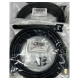 Lot of 2 Cat 8 Ethernet Cables 15ft Indoor Outdoor Network LAN Cords