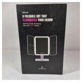 Easehold Venus Air Tri Fold LED Makeup Mirror 3 Color Lighting