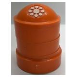 Vintage Orange Plastic Tiered Bowl Container with Lid Kitchen Storage