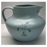 Vintage Stangl Pottery Blue Floral Pitcher Jug USA