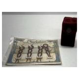 Vintage Parisian Hair Pins and Mini Perfume Bottle