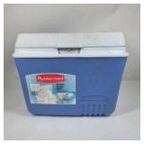 Rubbermaid Blue Cooler Ice Chest with White Lid Portable