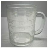 Glass Measuring Cup Clear Kitchen Measuring Jug Embossed Cup Ounce Markings