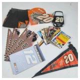 NASCAR Memorabilia Lot Tony Stewart #20 Ryan Newman #12 Dale Jr #88 Cards Pennants