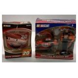 Tony Stewart #20 NASCAR Ornament Set Diecast Car Driver Figure Helmet Trevco