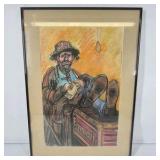 Emmett Kelly Clown Framed Art Print Matted Wall Decor Deck The Walls Framing