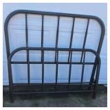 Vintage Metal Bed Frame Headboard Footboard Spindle Full Size Style