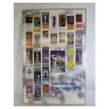 Vintage Super Bowl Ticket Collage Poster NFL Vintage Ticket Stubs Wall Art Print