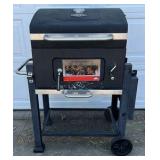 Weber Charcoal Grill Smoker Combo Outdoor Cooking Cart Adjustable Vents