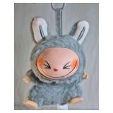 Pop Mart Labubu Have A Seat Plush Gray Bunny Monster Figure w/ Box