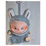 Pop Mart Labubu Have A Seat Plush Gray Bunny Monster Figure w/ Box