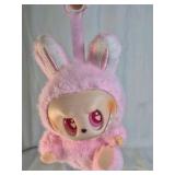 Pop Mart Labubu Have A Seat Plush Pink Bunny Monster Figure w/ Box