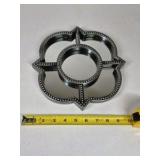 Jewelry Box Trinket Chest and Metal Candle Holder Decorative Set