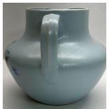 Vintage Stangl Pottery Blue Floral Pitcher Jug USA