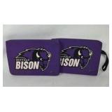 Buffalo Bison Seat Cushion Pad Purple Stadium Chair Cushion with Handle
