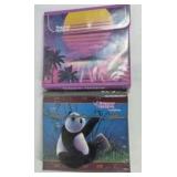 Lot of 2 Trapper Keeper Binder and Notebook Retro Design Panda