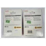 SanDisk Cruzer Glide 32GB USB Flash Drive Lot of 2 USB 2.0