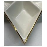 Italian Ceramic Star Divided Serving Dish 5 Section Appetizer Tray Made in Italy