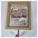 Vintage Kitchen Wall Decor Lot of 4 Tin Wall Pocket Hooks Thermometer Plaques