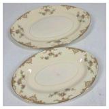 Vintage Floral China Plates Bavaria Japan Porcelain Serving Plates