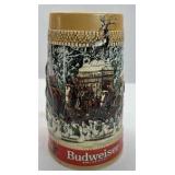 Budweiser Clydesdales Holiday Beer Stein C Series Winter Scene Mug