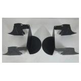 Metal Irish Setter Dog Bookends Black Silhouette Shelf Decor Display