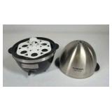 Cuisinart Egg Central Egg Cooker Electric Stainless Kitchen Appliance