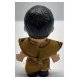 Vintage Boy Doll Painted Hair Cloth Outfit Plastic Figure Toy