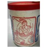 Libbey Vintage Styrofoam Cups Nautical Sailboat Lighthouse Baseball Graphics Lidded