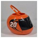 Tony Stewart #20 NASCAR Helmet Candy Bucket Orange Trick or Treat Pail