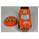 Tony Stewart #20 NASCAR Toy Race Car Orange Light Sound Push Car