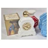 Avon Vintage Perfume Bottle Lot Clock House Figural Glass Decorative Containers