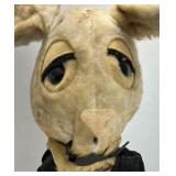 1940s Vintage Rabbit Bottle Cover Doll Cloth Figural Topper Long Ears Suit