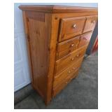 Vaughan Furniture Wood Chest of Drawers Tall Dresser Multi Drawer Storage