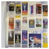 Vintage Super Bowl Ticket Collage Poster NFL Vintage Ticket Stubs Wall Art Print