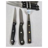 Chicago Cutlery Steak Knife Set 10 Pc Mixed with Carving Fork