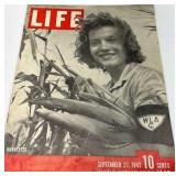 Vintage 1943 LIFE Magazine September 27 WWII Era Issue