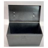 Metal Lock Box with Handle and Plastic Storage Case