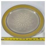 Ceramic Plates Red Dinner Plate and Yellow Floral Plates
