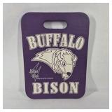 Buffalo Bison Seat Cushion Pad Purple Stadium Chair Cushion with Handle