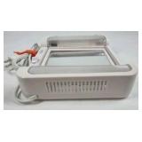 Jerdon Lighted Makeup Mirror Folding Vanity Mirror Adjustable Lighting