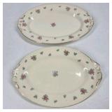 Vintage Floral China Plates Bavaria Japan Porcelain Serving Plates